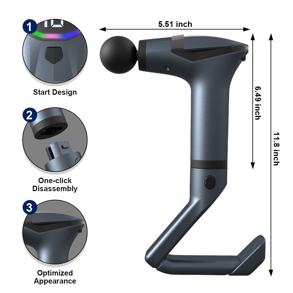 Seperable Vibrating Massage Gun