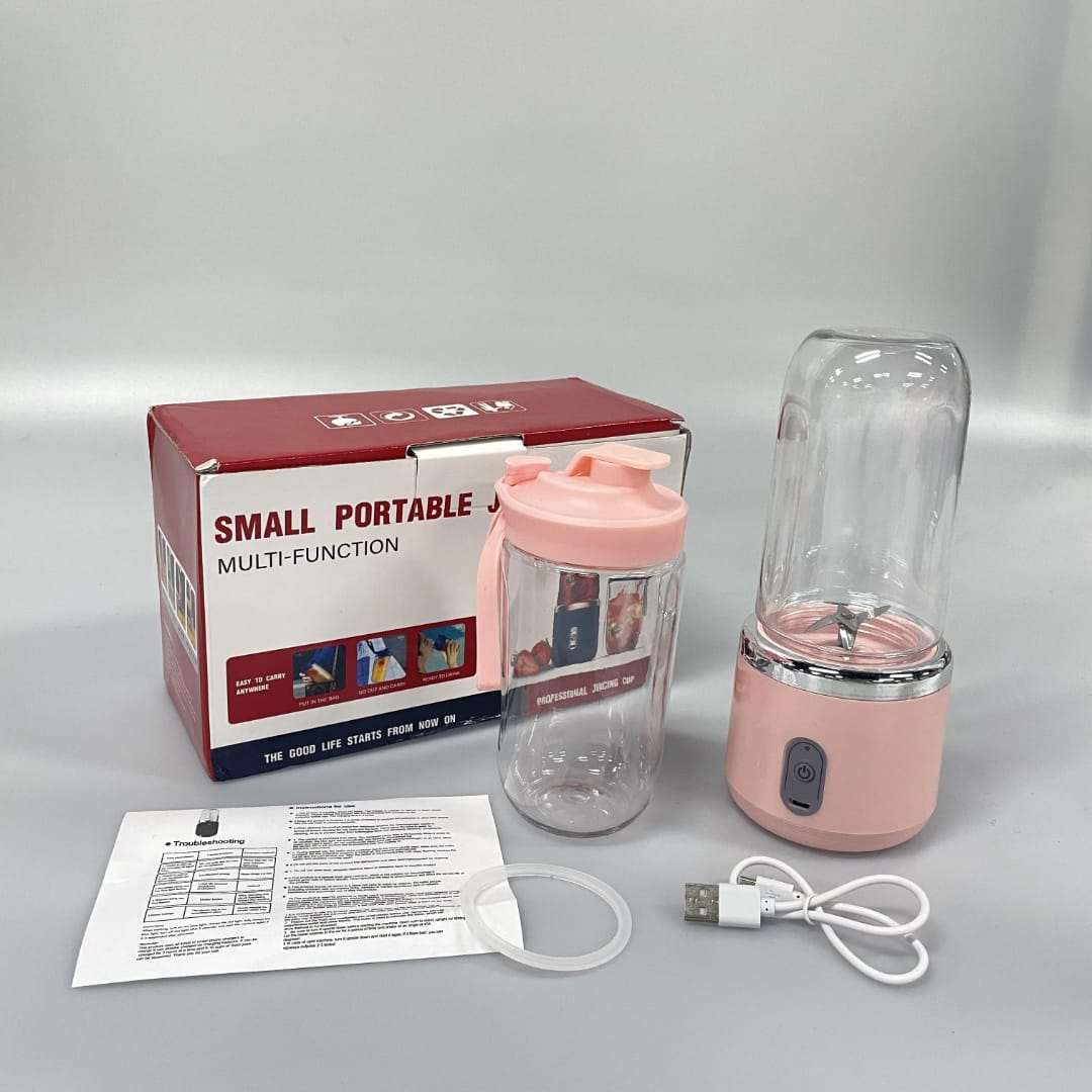 Rechargeable Travel Blender & Juicer Fruit Cup Free.