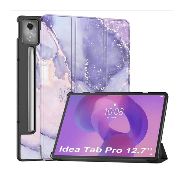 ProElite Cover for Lenovo Idea Tab Pro 12.7 inch 2025 Cover Case - Marble Purple