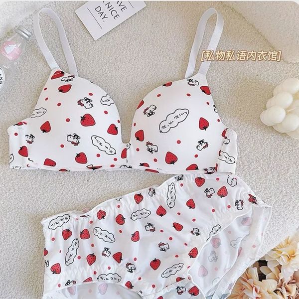 Hello Kitty Small Breast Push-Up Bra Panty Set