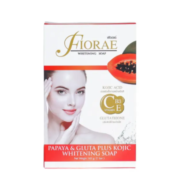 Fiorae Papaya & Gluta Plus Kojic Soap 165 GM (Thailand)