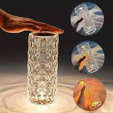 Modern Romantic Rose Crystal Night Lamp