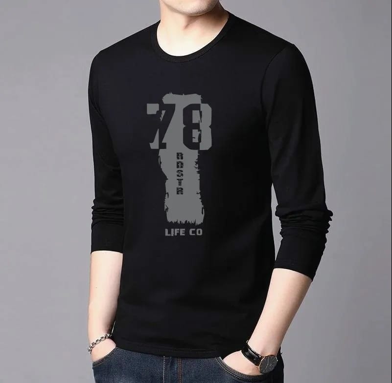 Men's Full Sleeve Printed T-Shirt