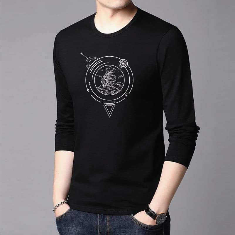 Men's Full Sleeve Printed T-Shirt