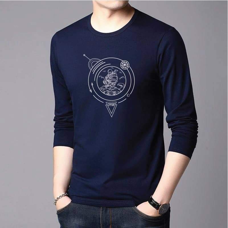 Men's Full Sleeve Printed T-Shirt