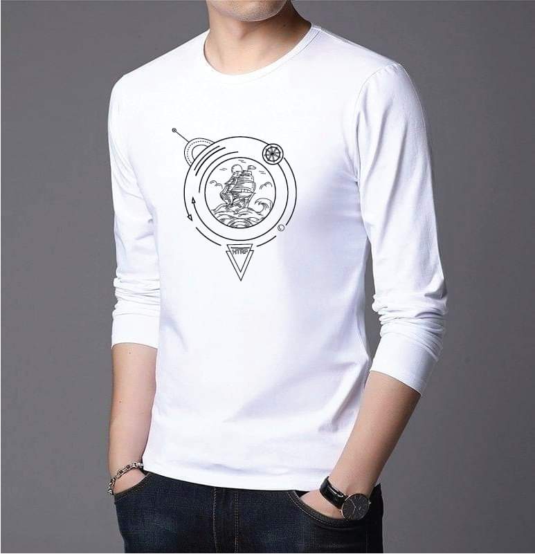 Men's Full Sleeve Printed T-Shirt