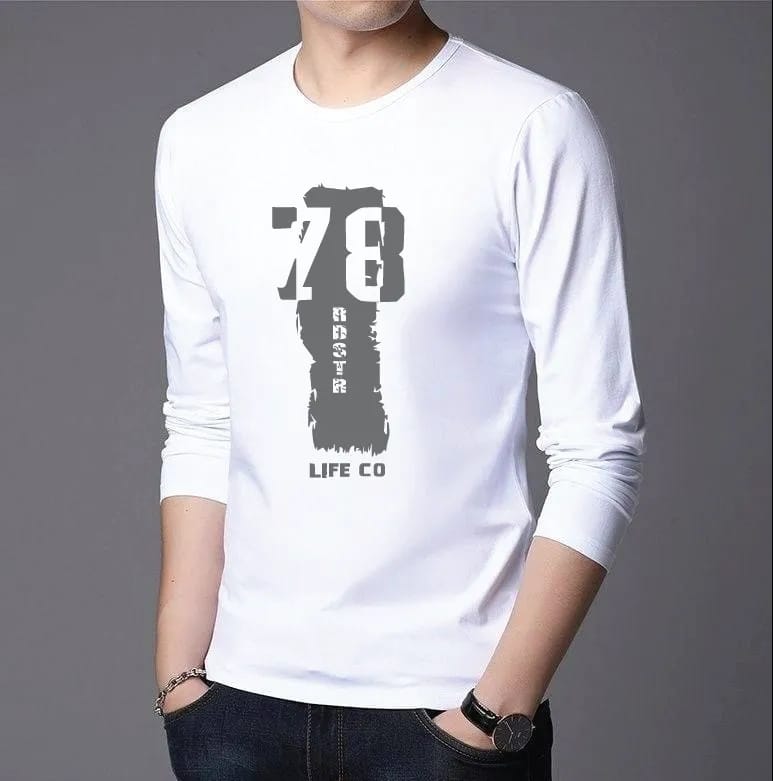 Men's Full Sleeve Printed T-Shirt