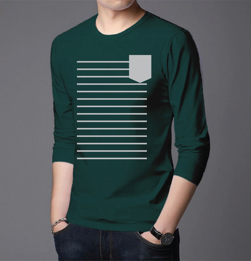 Men's Full Sleeve Printed T-Shirt