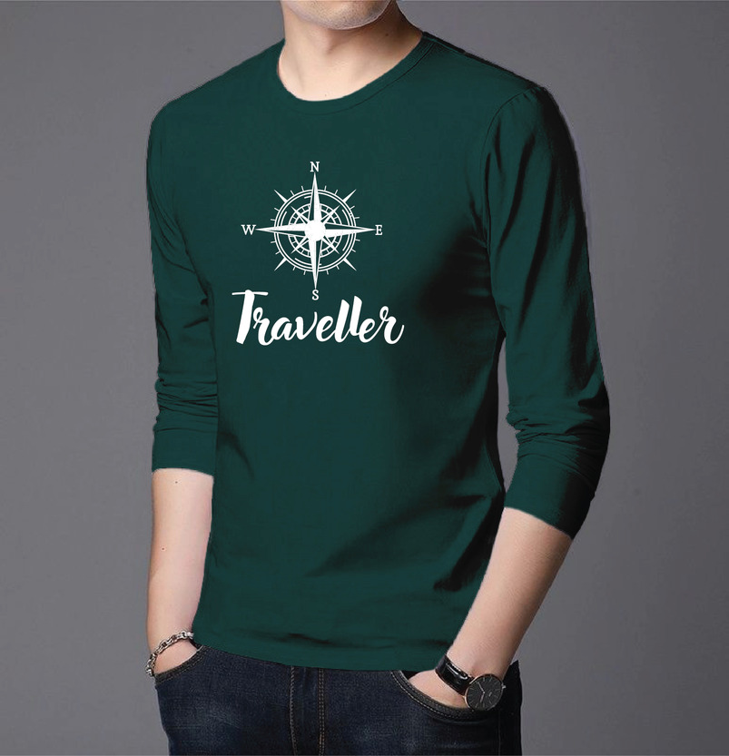 Men's Full Sleeve Printed T-Shirt