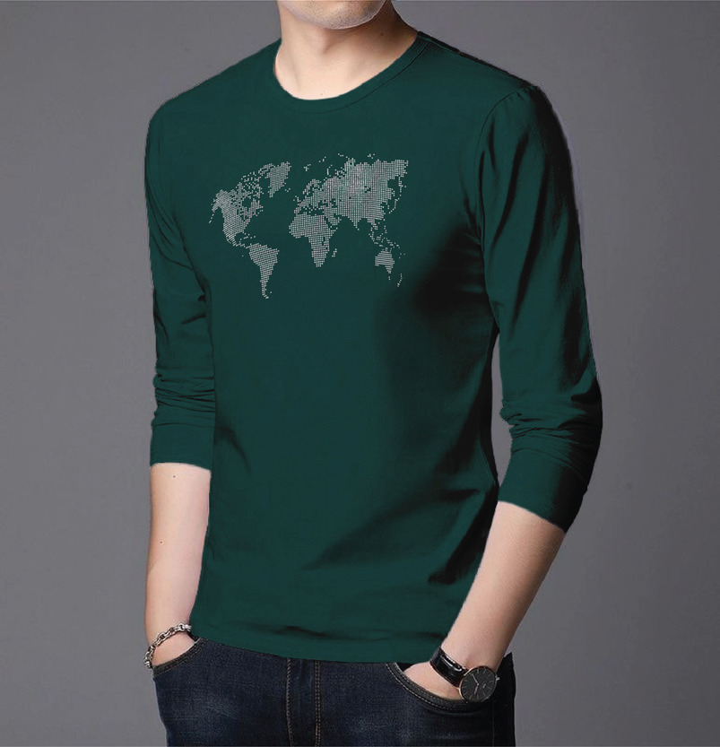 Men's Full Sleeve Printed T-Shirt
