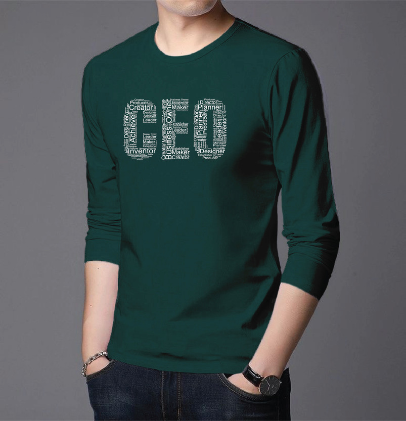 Men's Full Sleeve Printed T-Shirt