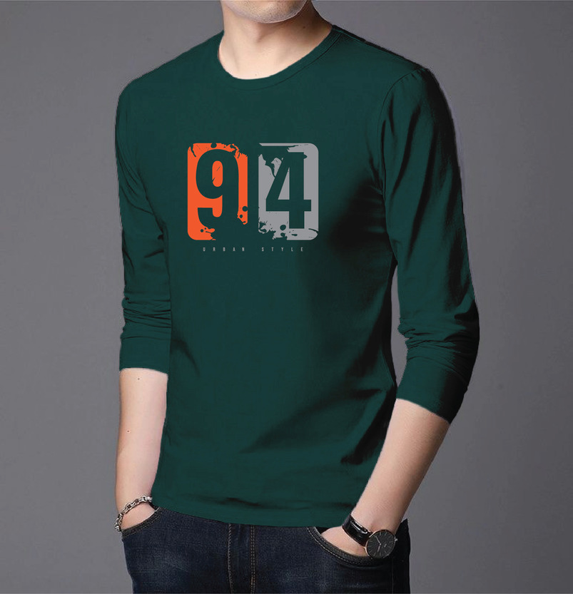 Men's Full Sleeve Printed T-Shirt