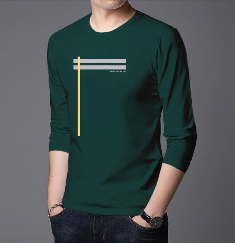 Men's Full Sleeve Printed T-Shirt