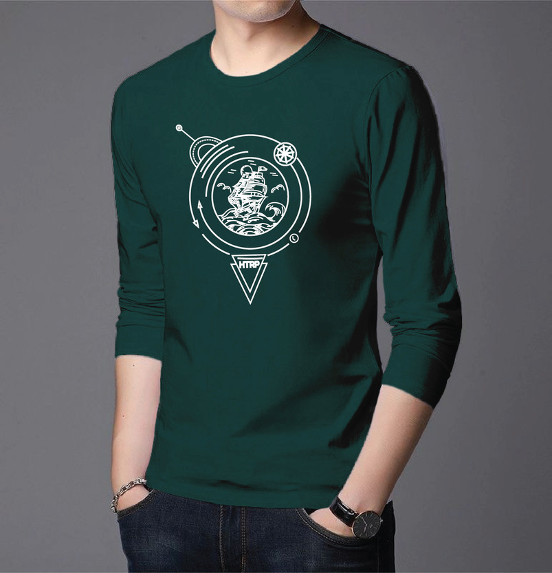 Men's Full Sleeve Printed T-Shirt