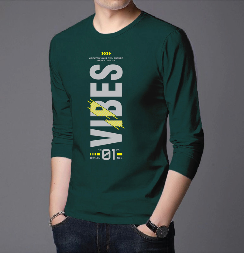Men's Full Sleeve Printed T-Shirt