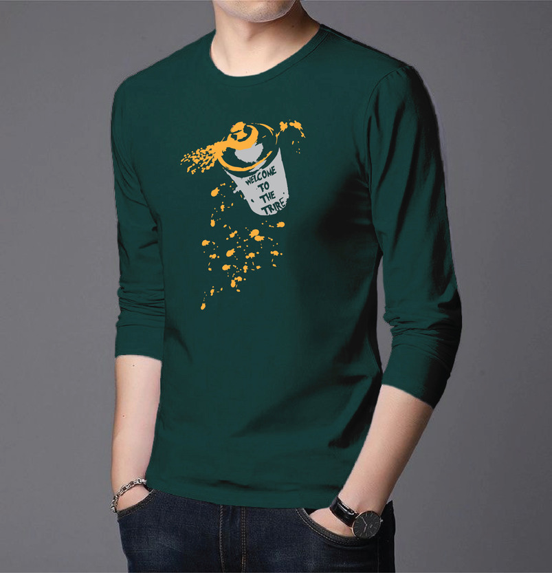 Men's Full Sleeve Printed T-Shirt