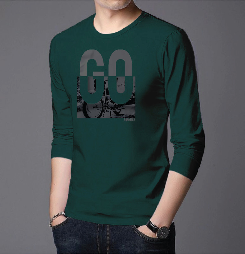 Men's Full Sleeve Printed T-Shirt