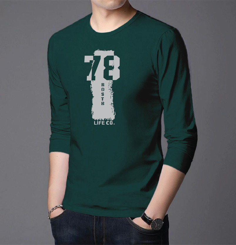 Men's Full Sleeve Printed T-Shirt