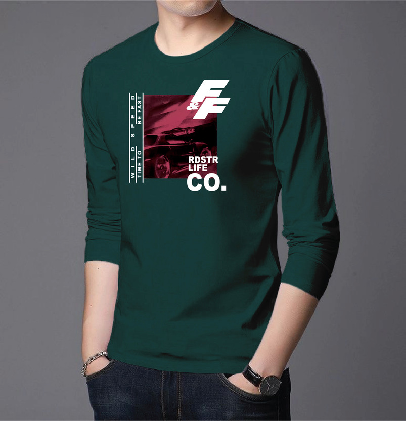 Men's Full Sleeve Printed T-Shirt