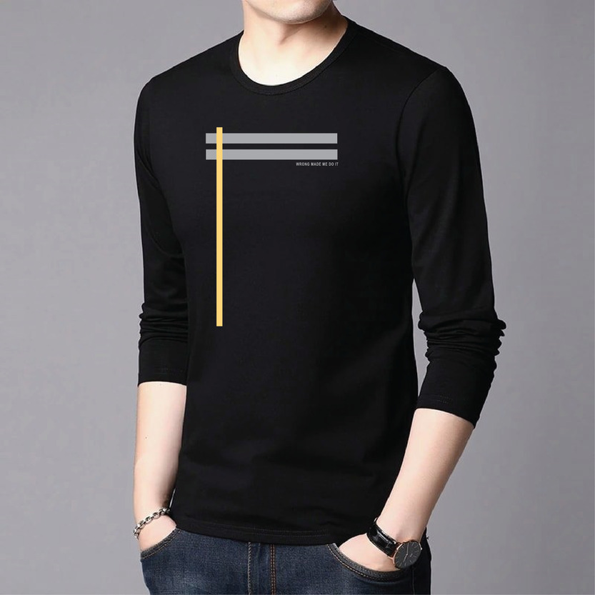 Men's Full Sleeve Printed T-Shirt
