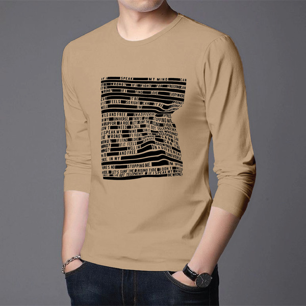 Men's Full Sleeve Printed T-Shirt