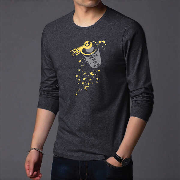 Men's Full Sleeve Printed T-Shirt