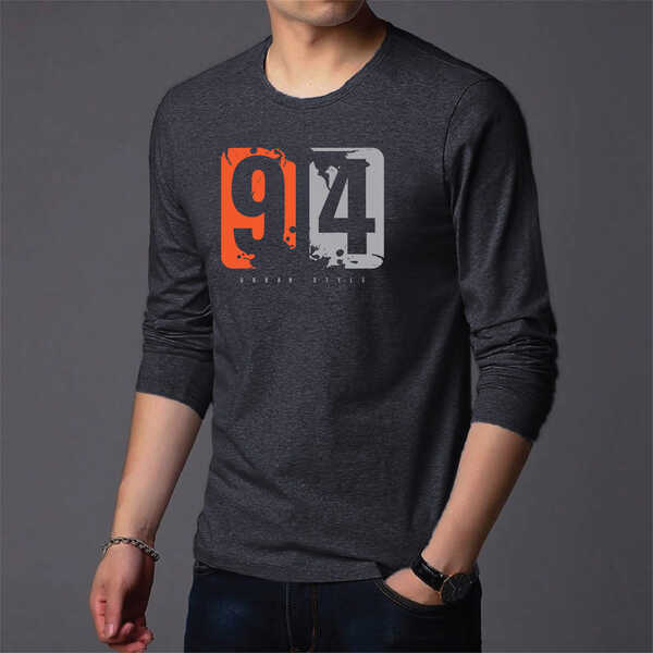 Men's Full Sleeve Printed T-Shirt