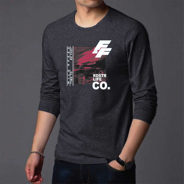 Men's Full Sleeve Printed T-Shirt