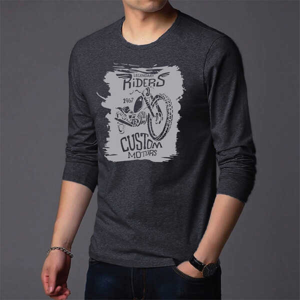 Men's Full Sleeve Printed T-Shirt