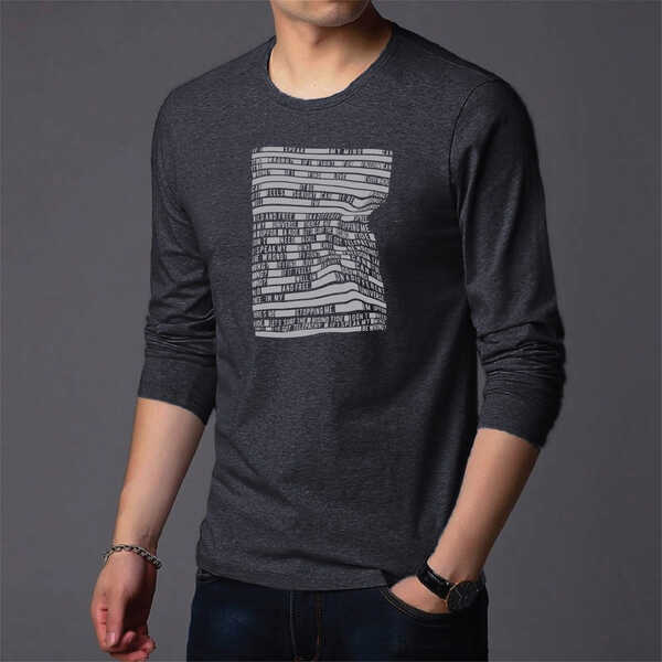 Men's Full Sleeve Printed T-Shirt