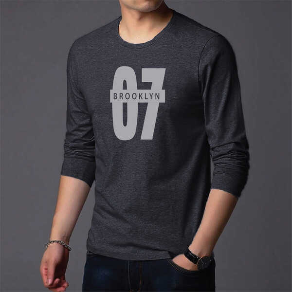 Men's Full Sleeve Printed T-Shirt