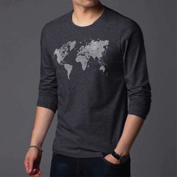 Men's Full Sleeve Printed T-Shirt