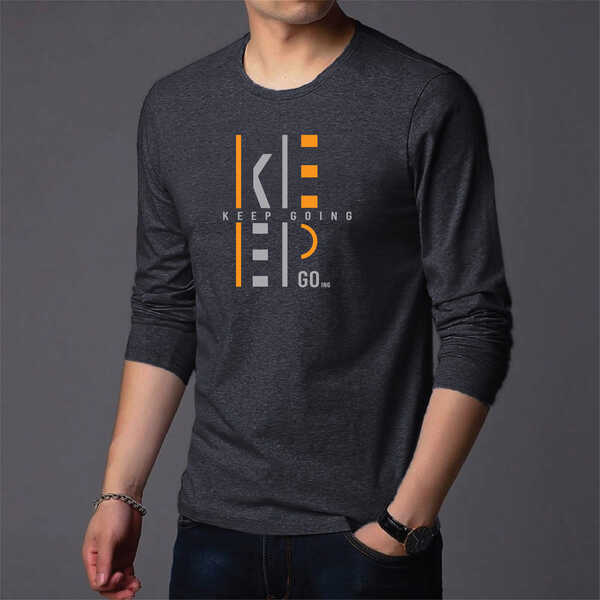 Men's Full Sleeve Printed T-Shirt