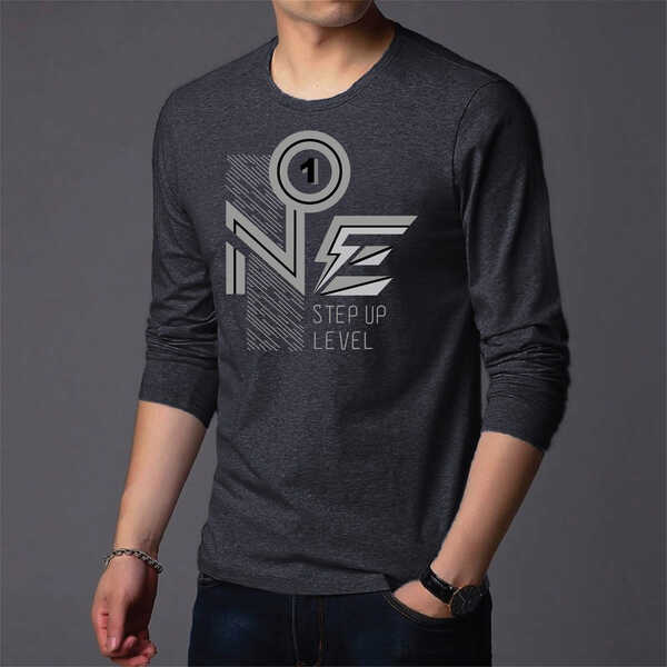 Men's Full Sleeve Printed T-Shirt