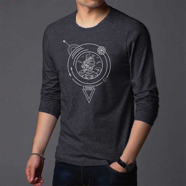 Men's Full Sleeve Printed T-Shirt