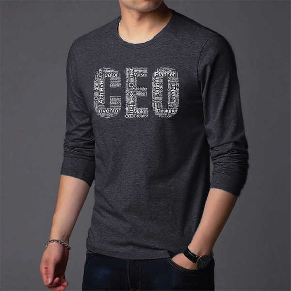 Men's Full Sleeve Printed T-Shirt