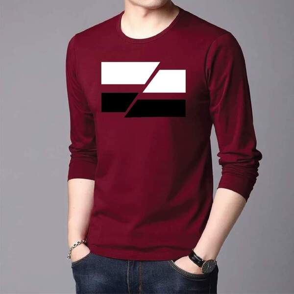 Men's Full Sleeve Printed T-Shirt