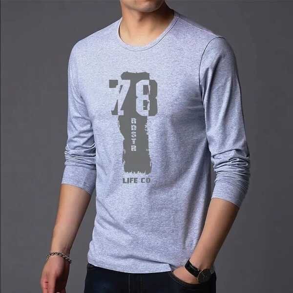 Men's Full Sleeve Printed T-Shirt