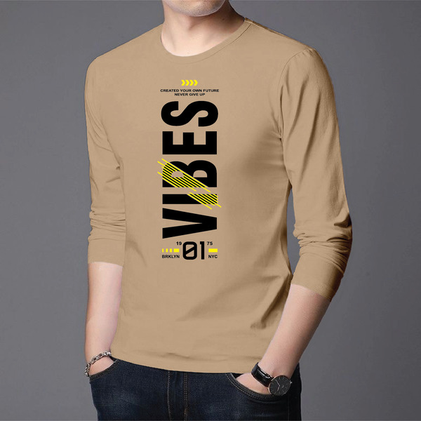 Men's Full Sleeve Printed T-Shirt