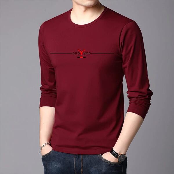 Men's Full Sleeve Printed T-Shirt