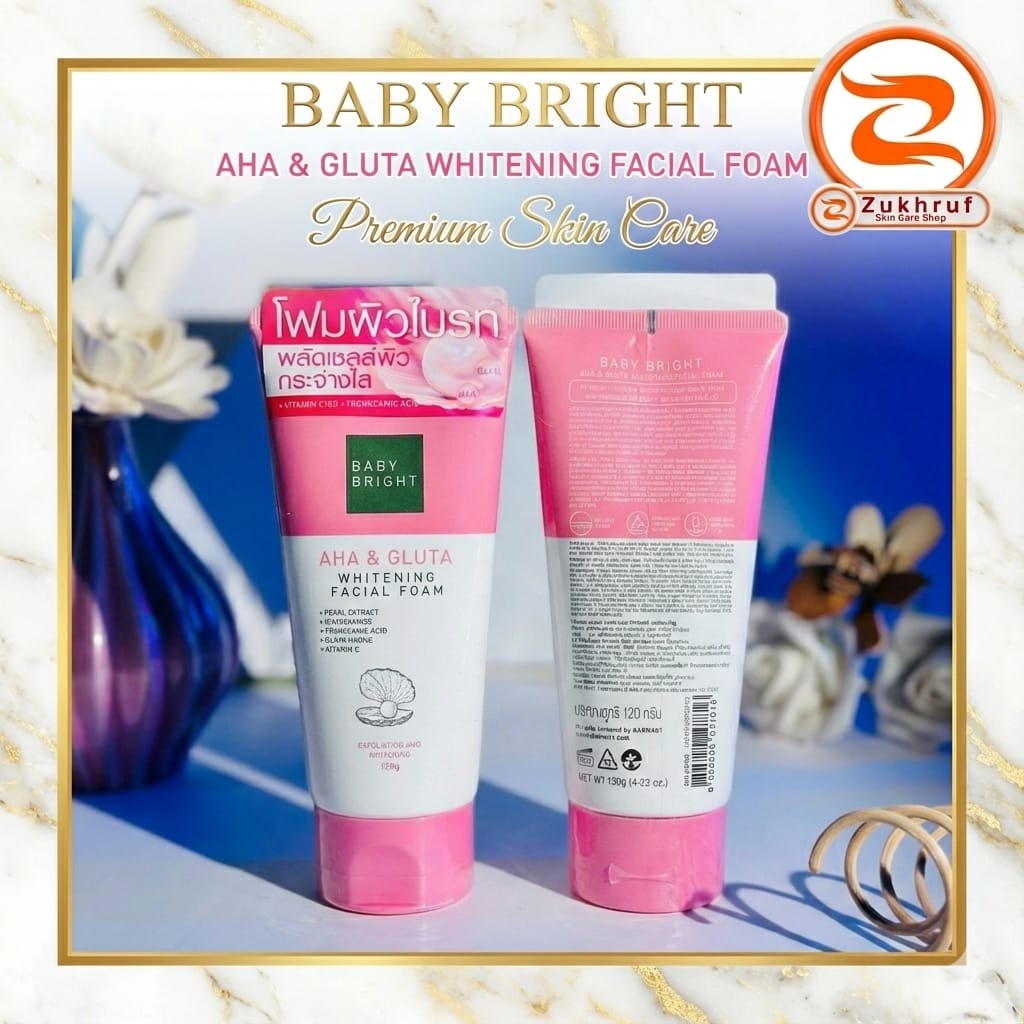 Baby Bright AHA & Gluta Whitening Facial Foam