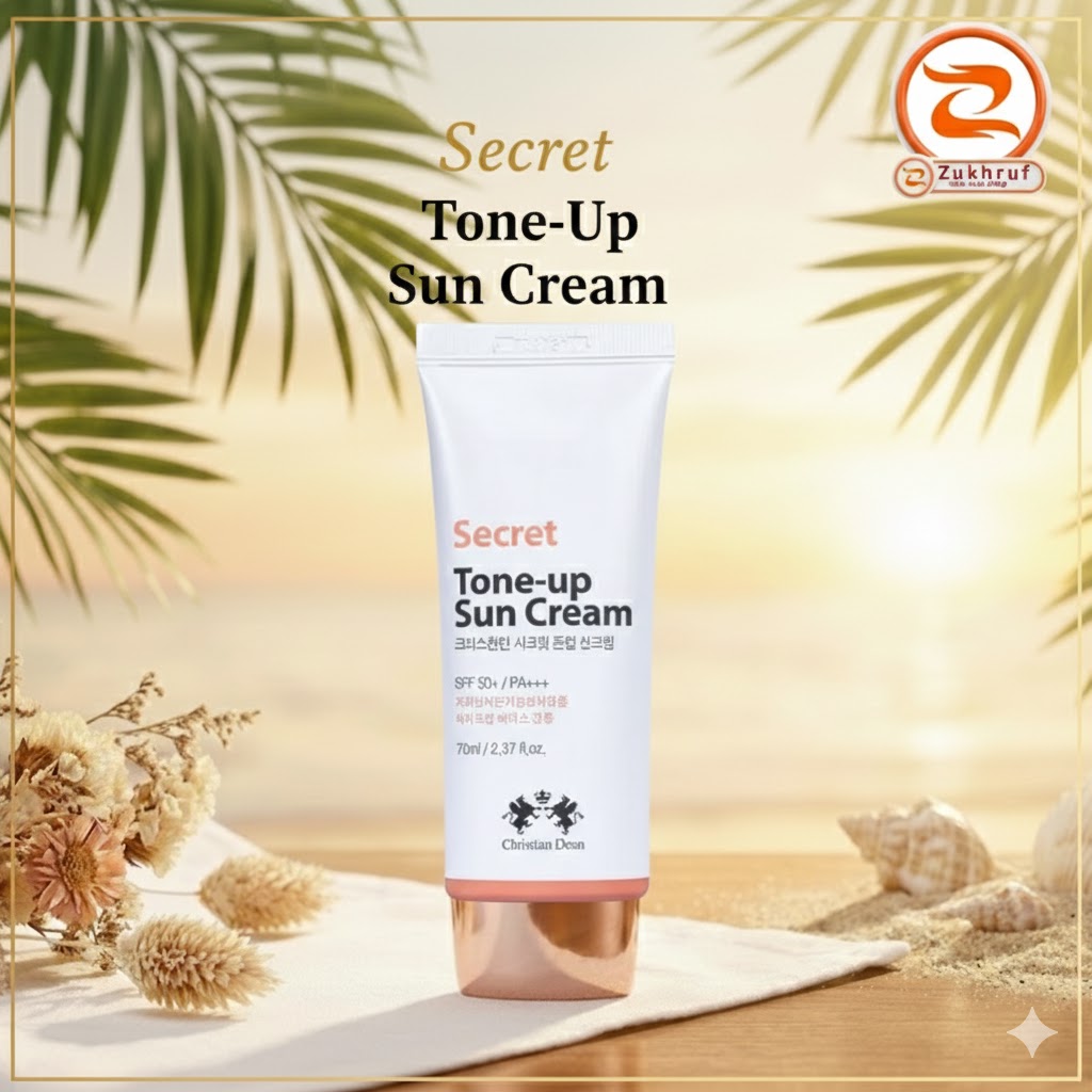 Secret Tone-Up Sun Cream – SPF Protection & Bright Look