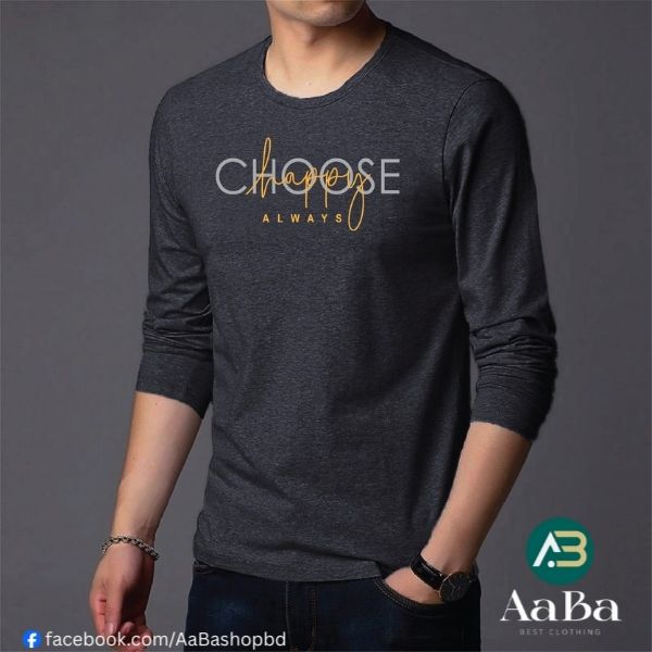 Men's Full Sleeve Printed T-Shirt