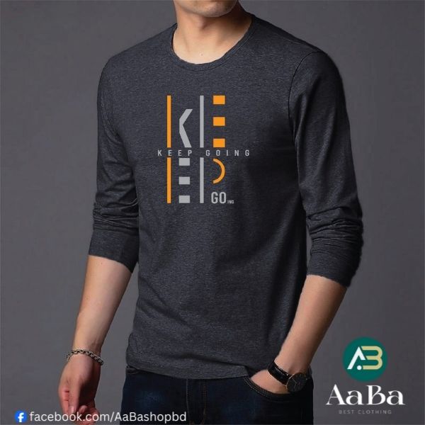 Men's Full Sleeve Printed T-Shirt