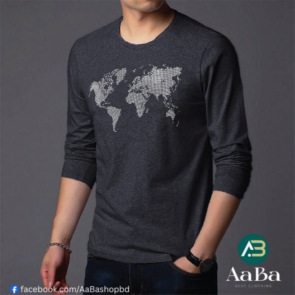 Men's Full Sleeve Printed T-Shirt