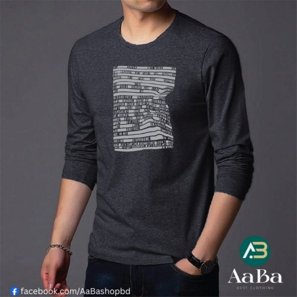 Men's Full Sleeve Printed T-Shirt