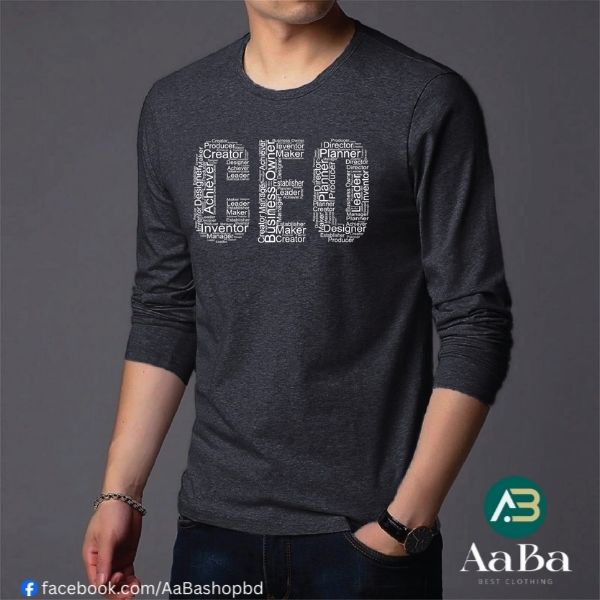 Men's Full Sleeve Printed T-Shirt