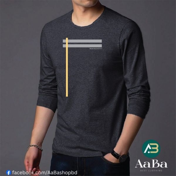 Men's Full Sleeve Printed T-Shirt