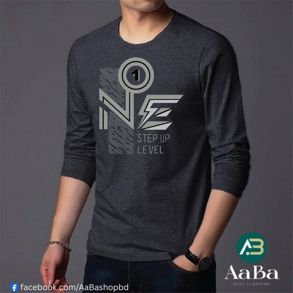 Men's Full Sleeve Printed T-Shirt
