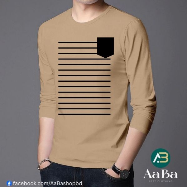 Men's Full Sleeve Printed T-Shirt